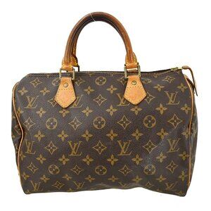 LOUIS VUITTON SPEEDY 30 HANDBAG PURSE MONOGRAM CANVAS M41526 TH1000 NQ00538